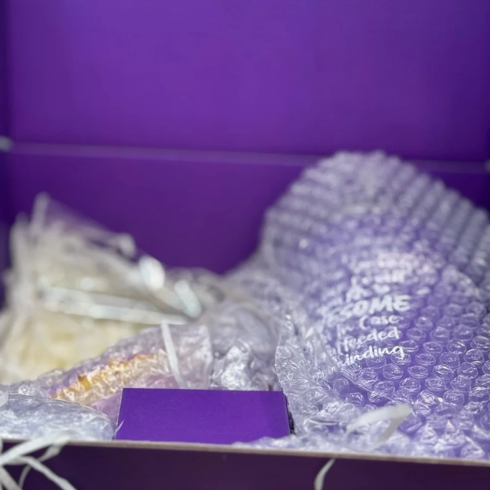 Purple Gift Set with Tumbler and Candle